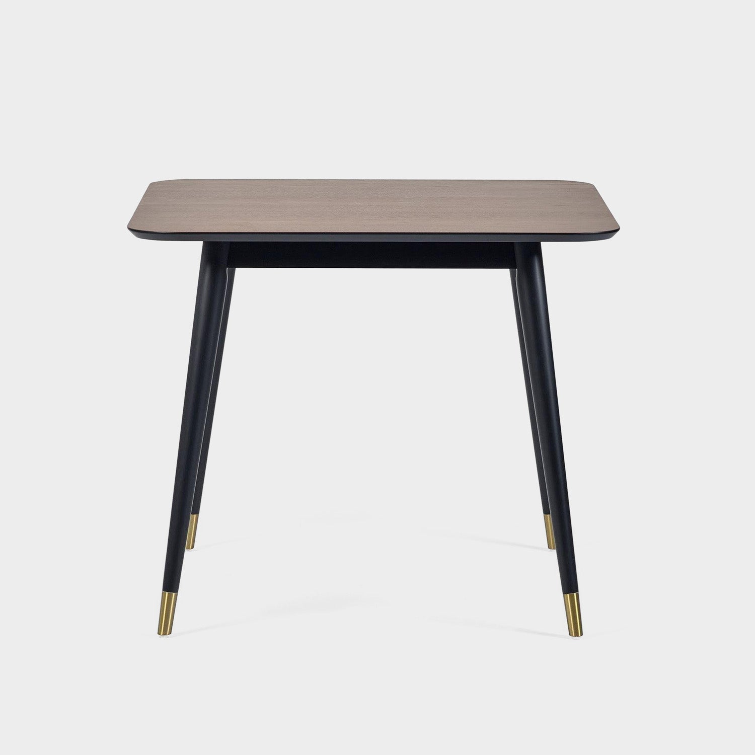 Flavia Square Dining Table Black/Walnut