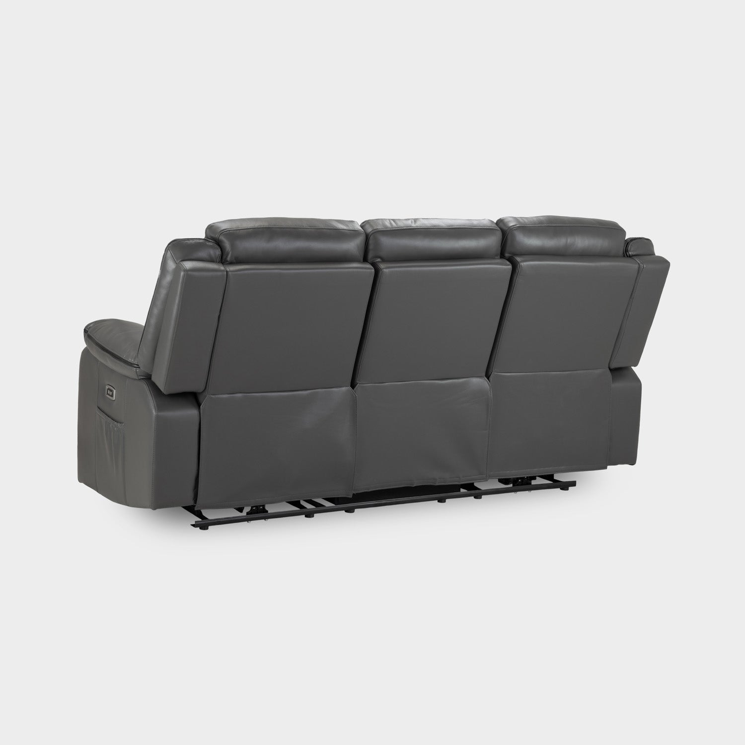 Harald Electric Recliner Sofa Grey 3 Seater