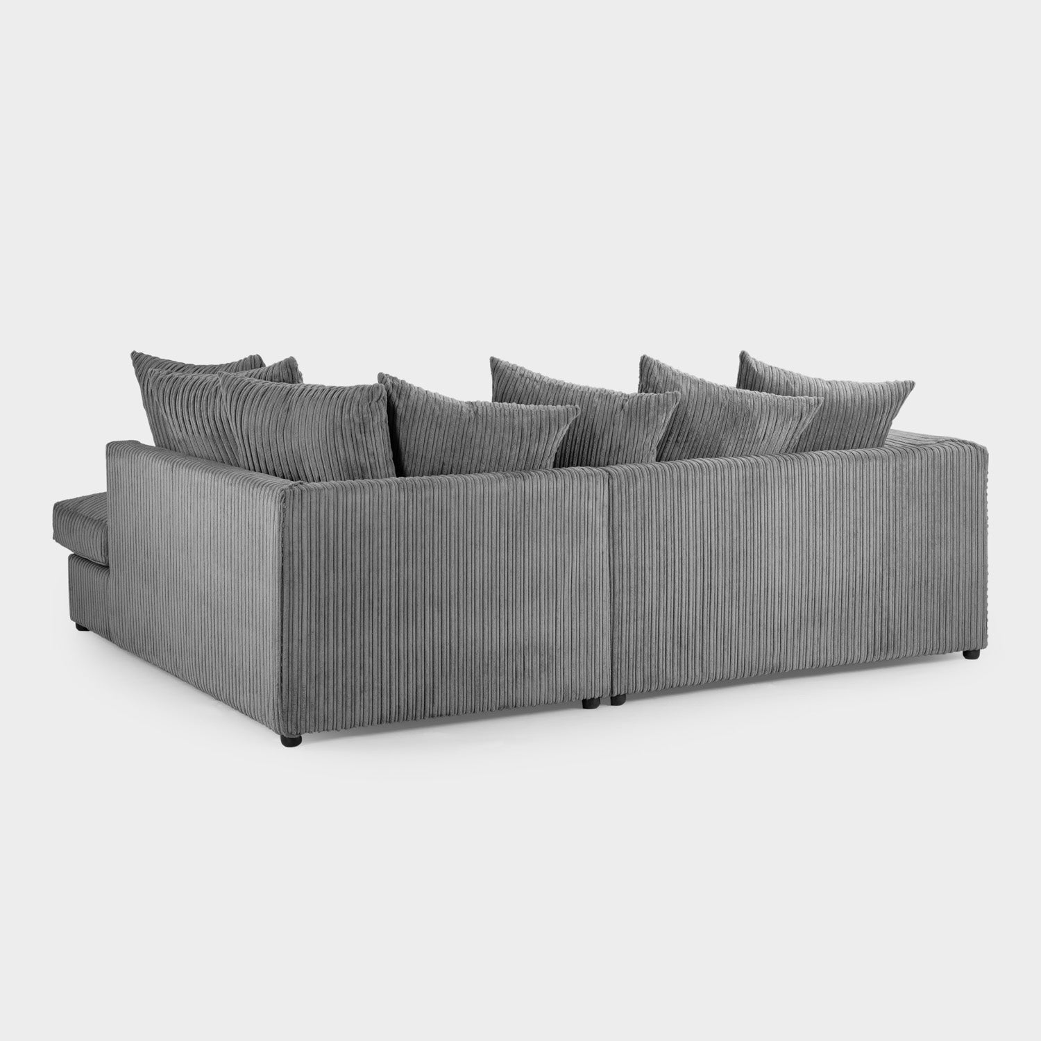 Harley Jumbo Sofa Grey Right Hand Facing Corner