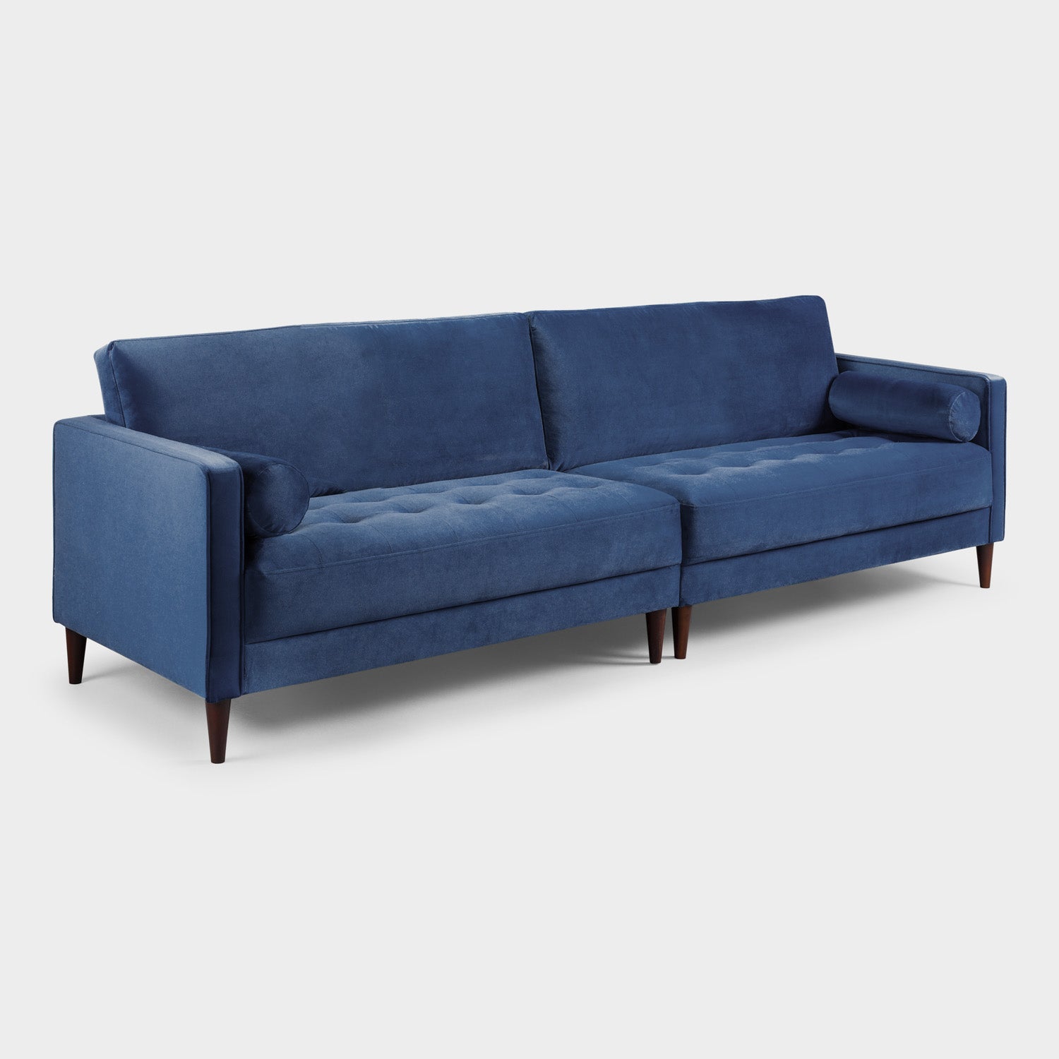 Harper Sofa Plush Blue 4 Seater