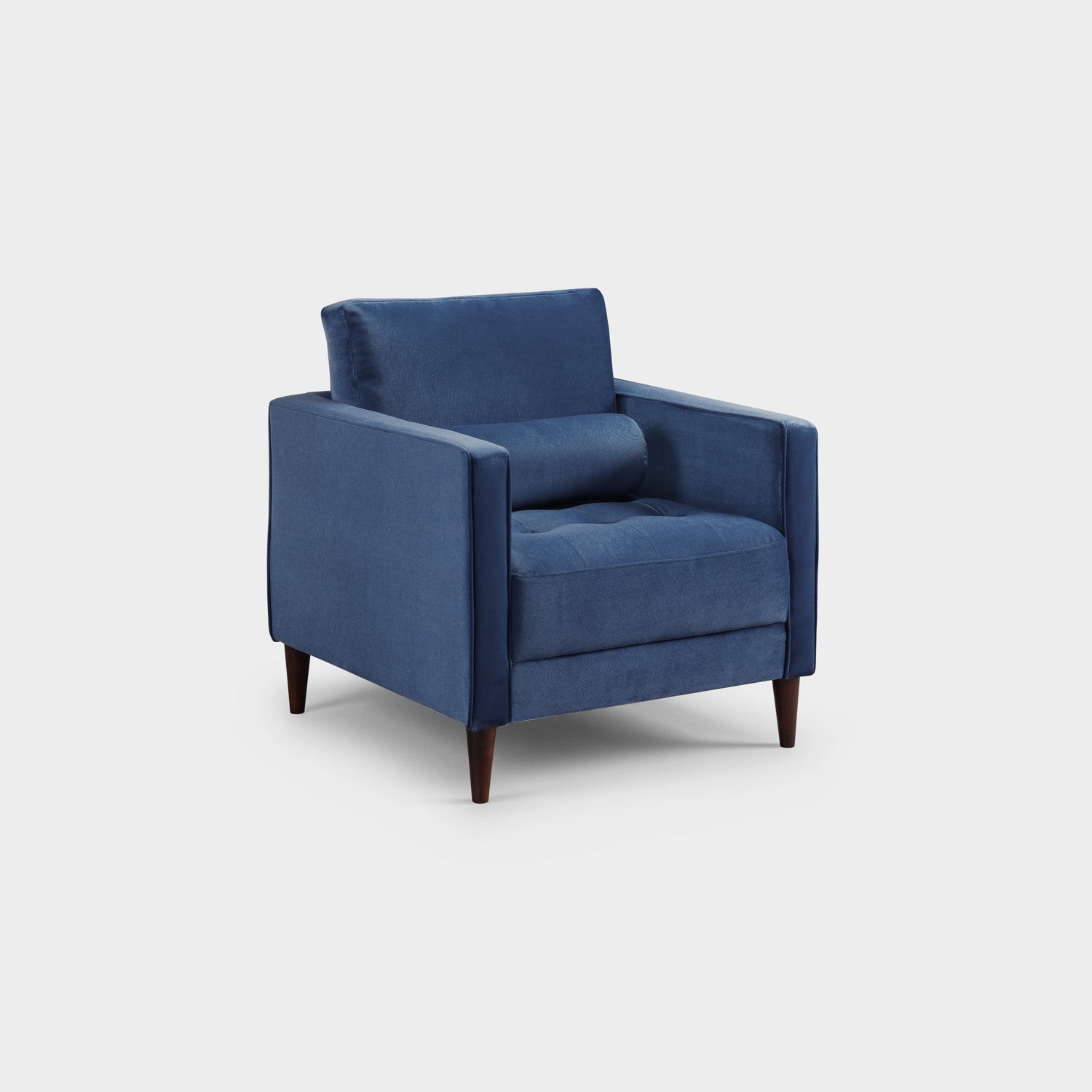 Harper Sofa Plush Blue Armchair