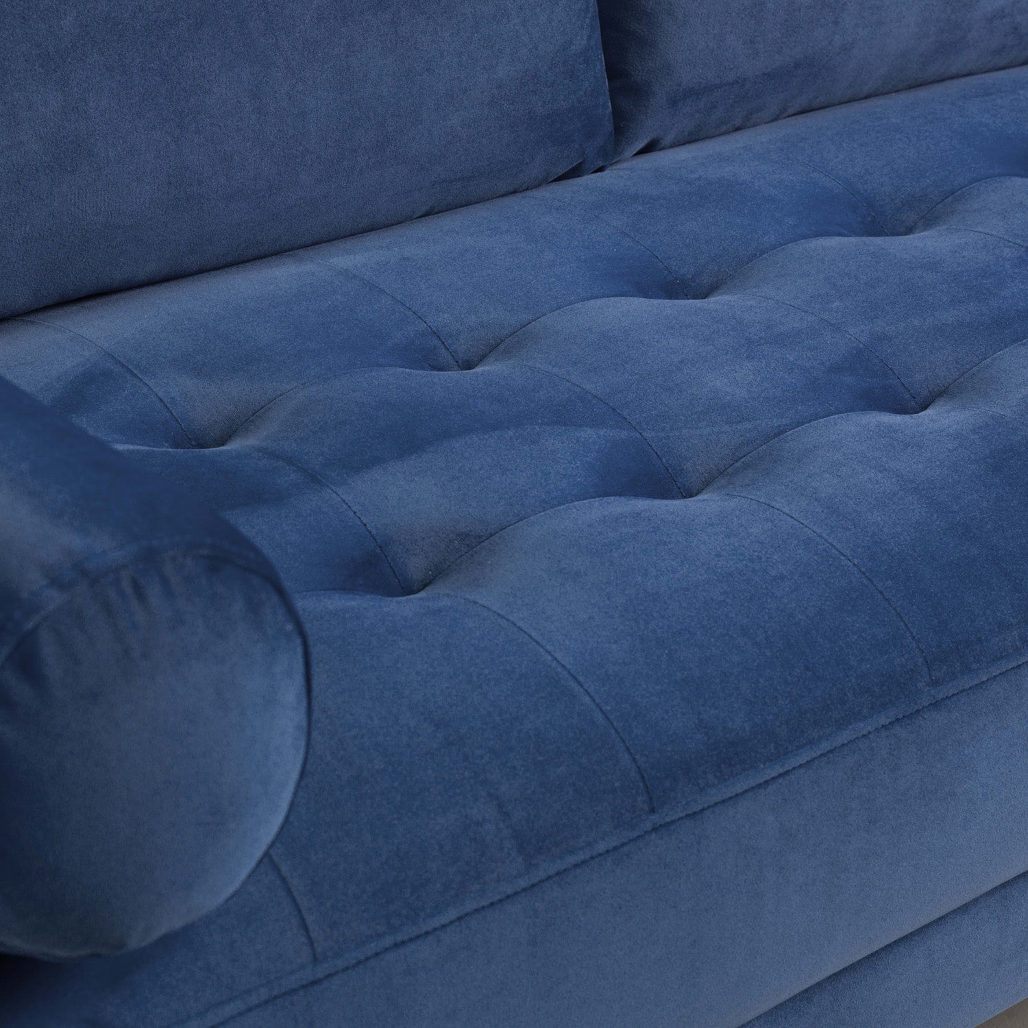Harper Sofa Plush Blue 4 Seater