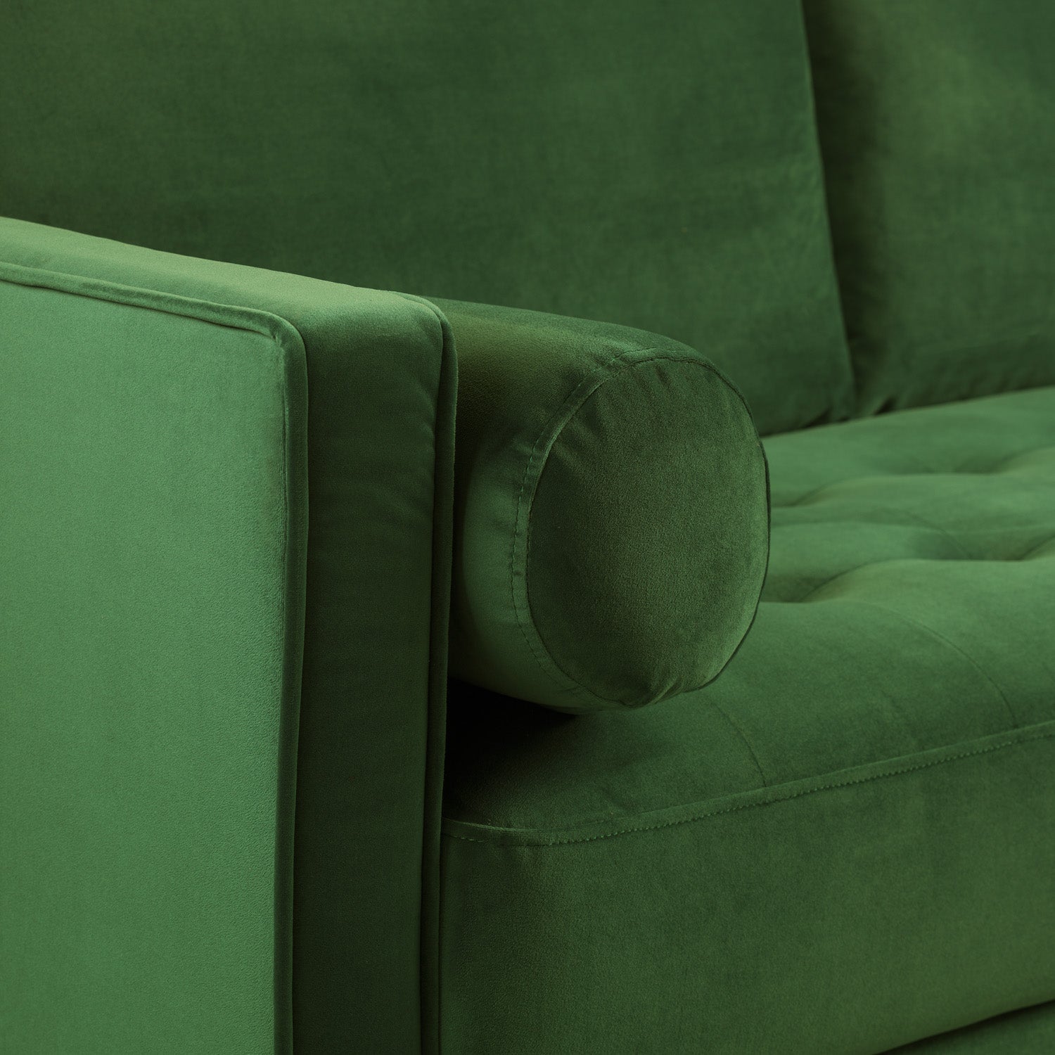 Harper Sofa Plush Green 4 Seater