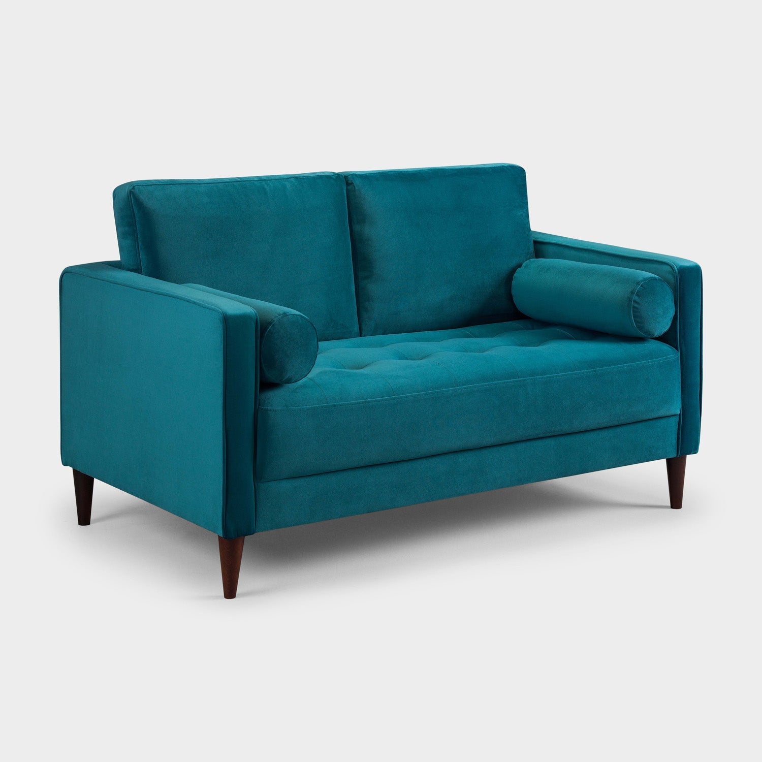 Harper Sofa Plush Teal 2 Seater