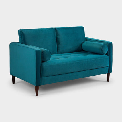 Harper Sofa Plush Teal 2 Seater