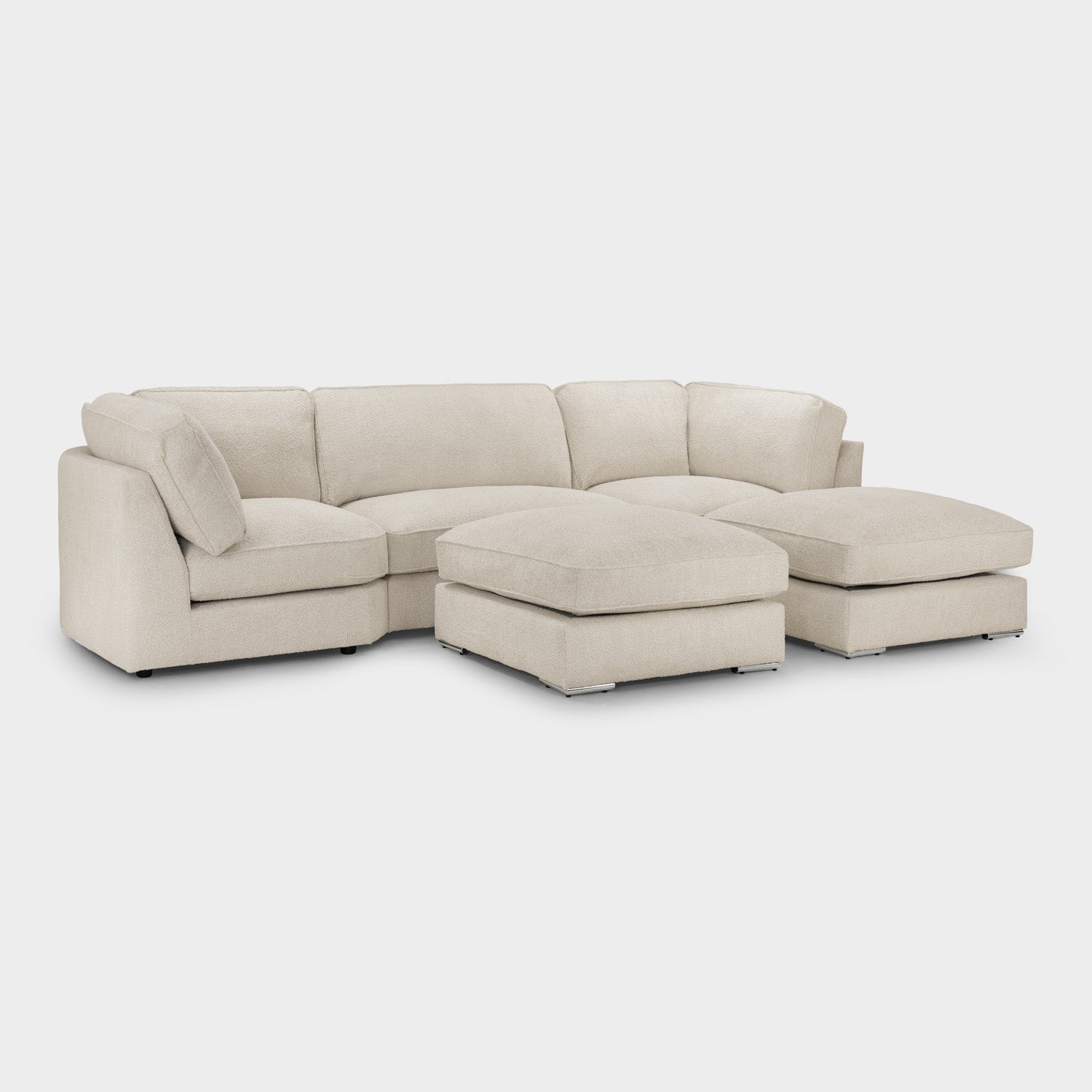 Inga Fullback Sofa Beige U Shape Corner