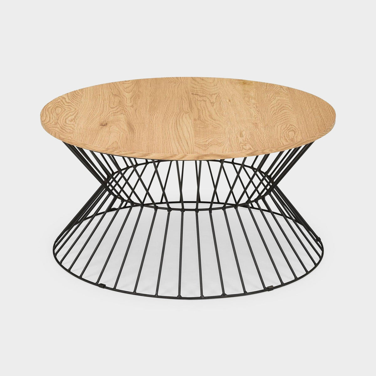 Jora Oak and Black Coffee Table by Honeypot Furniture