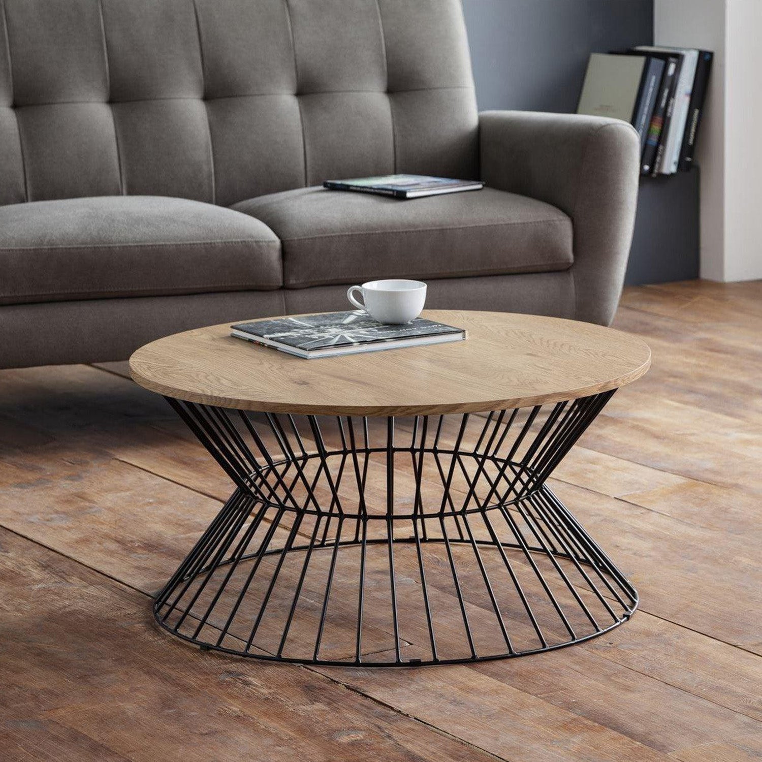 Jora Coffee Table Oak/Black
