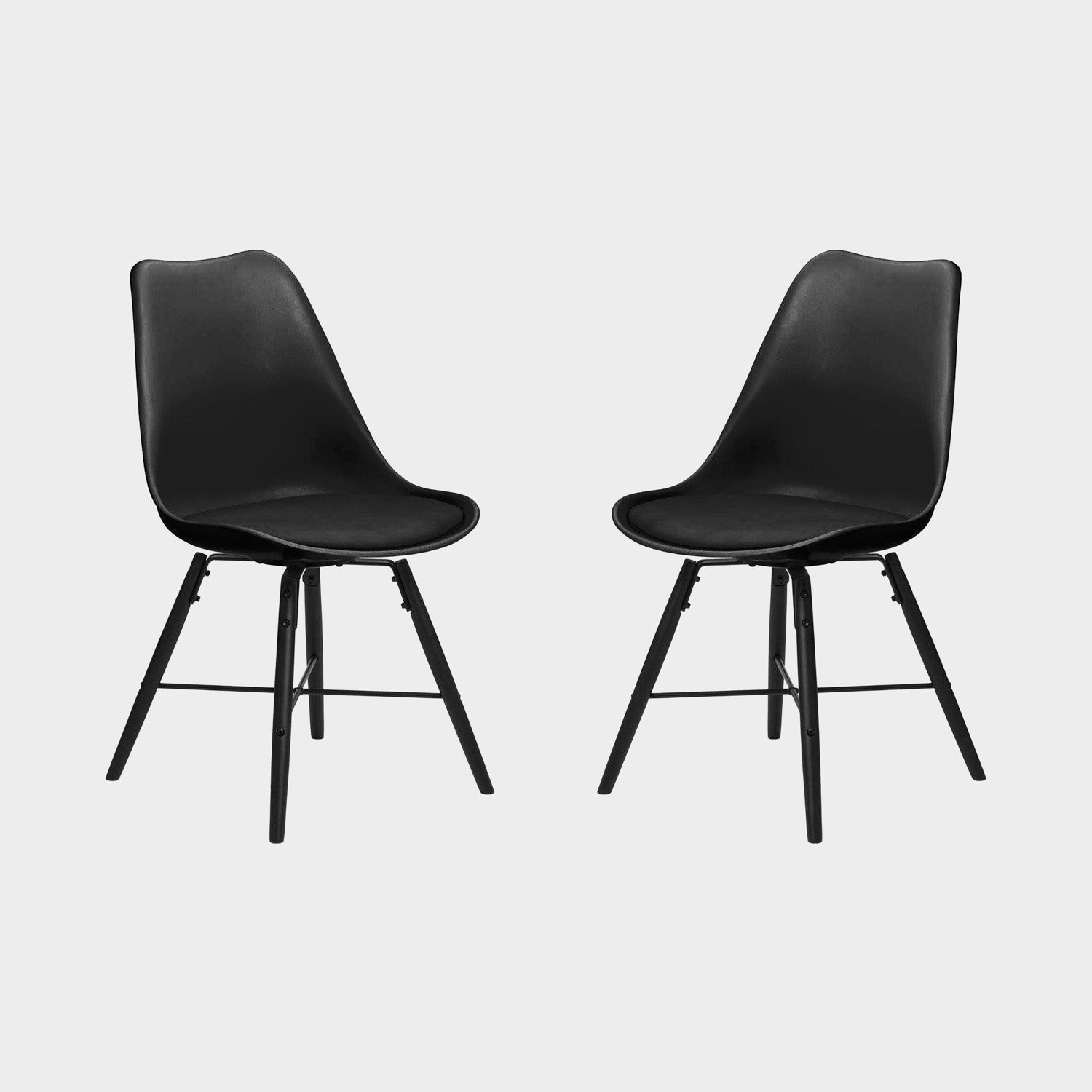 Kiah Set of 2 Dining Chairs Black