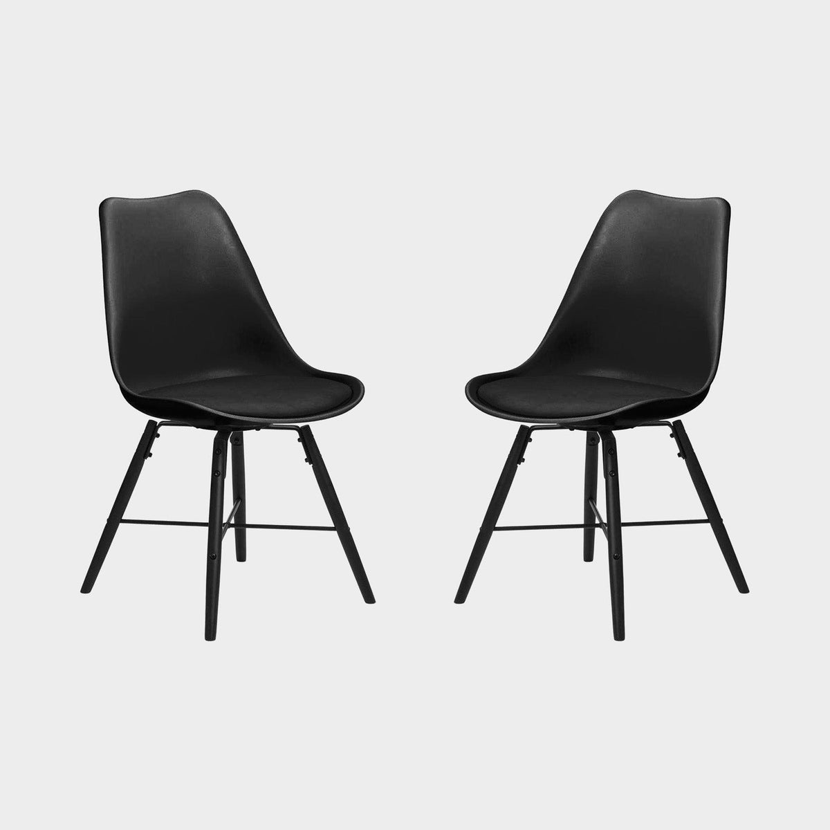 Kiah Set of 2 Black Dining Chairs
