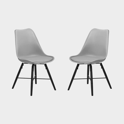 Kiah Set of 2 Dining Chairs Grey