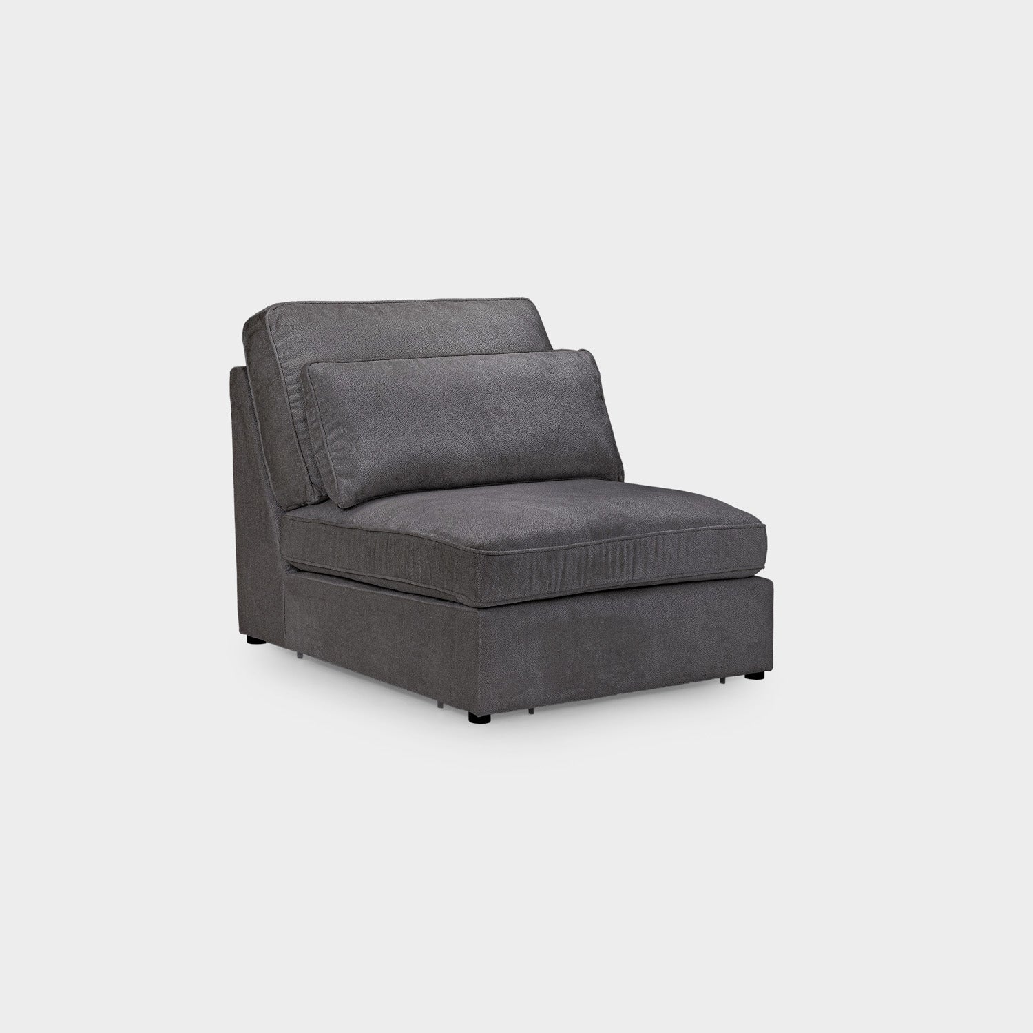 Kiana Modular Sofa Grey Armless Piece