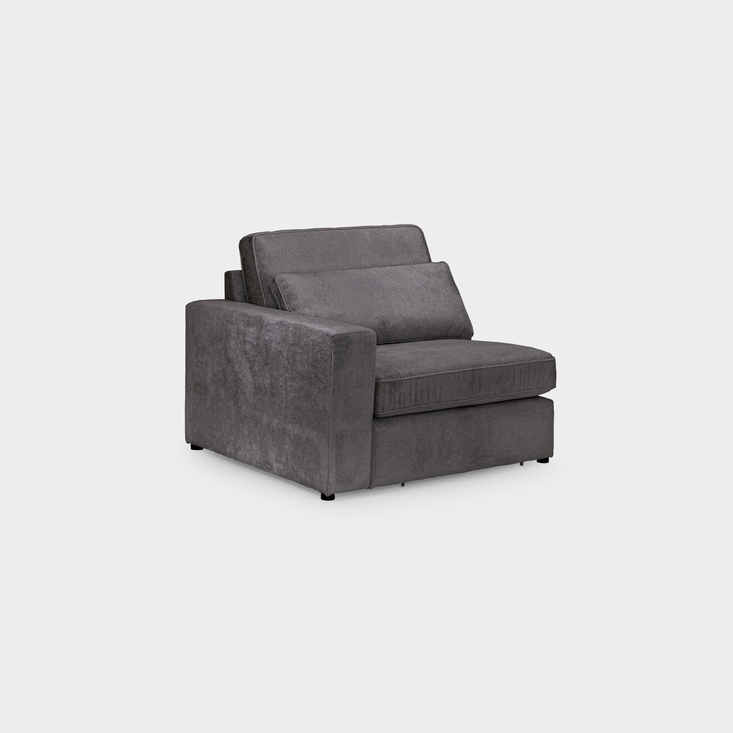 Kiana Modular Sofa Grey Left Hand Arm Piece