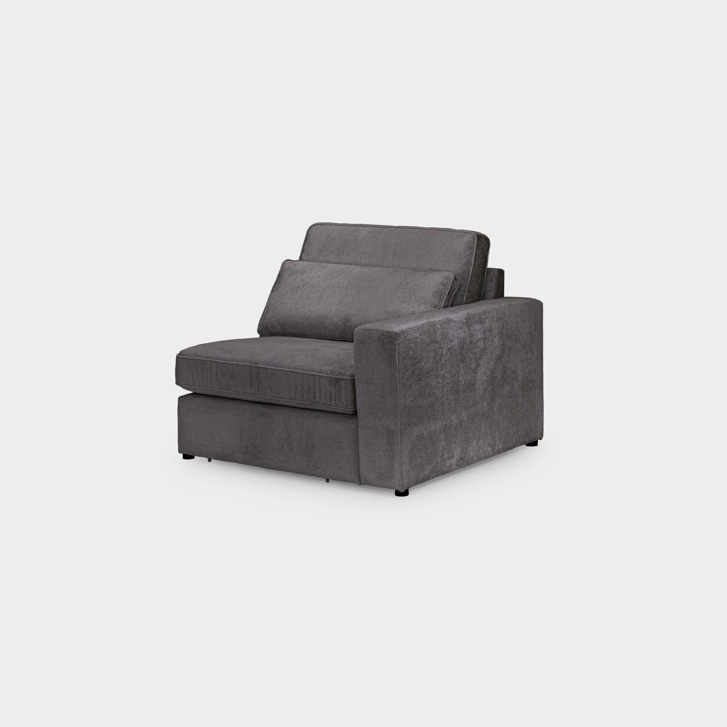 Kiana Modular Sofa Grey Right Hand Arm Piece