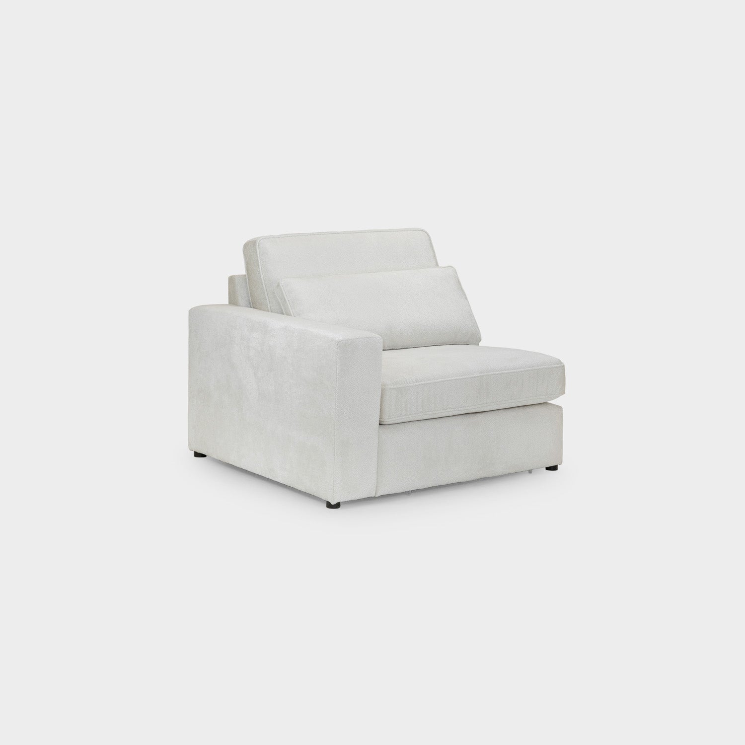 Kiana Modular Sofa Ivory Left Hand Arm Piece
