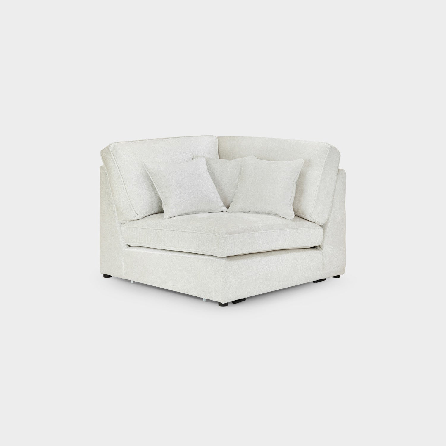 Kiana Modular Sofa Ivory Corner Piece