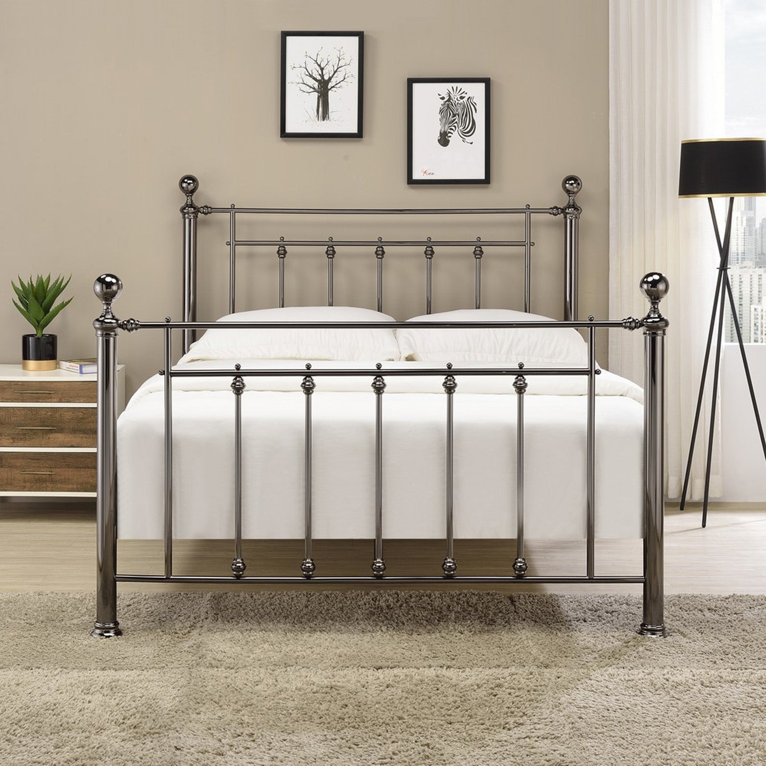 Libra Bed Frame Double Black