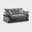 Logan Sofa Black/Grey 2 Seater