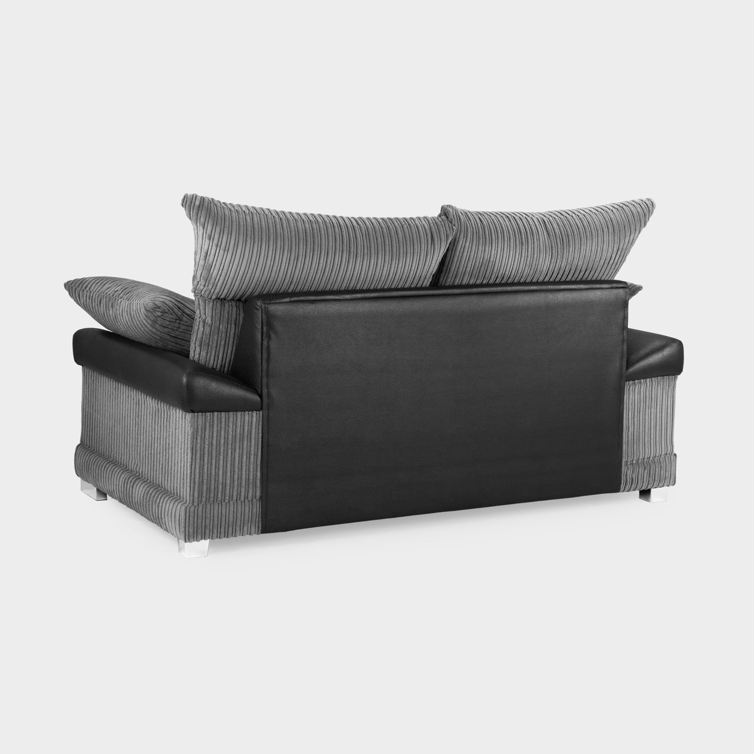 Logan Sofa Black/Grey 2 Seater
