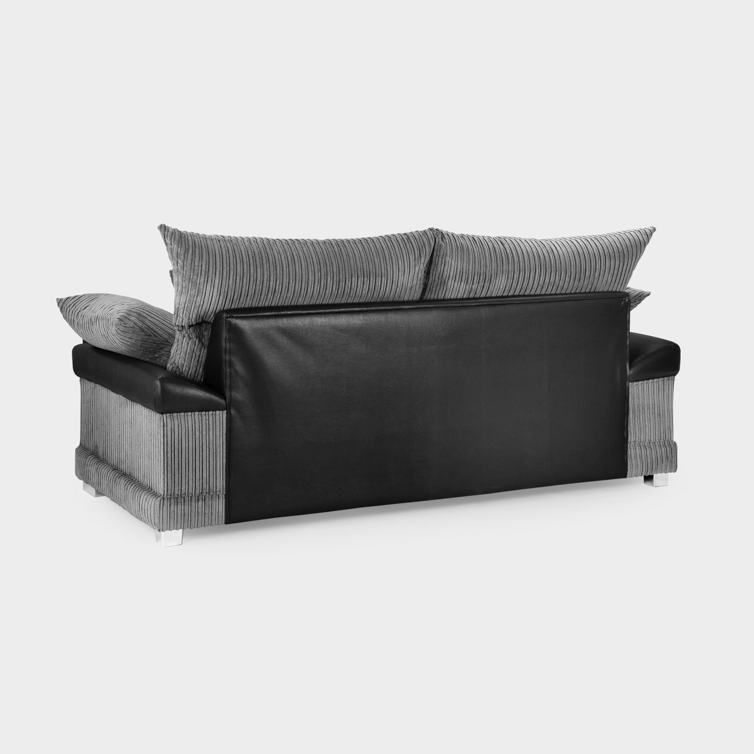 Logan Sofa Black/Grey 3 Seater