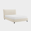 Luna Pillow Bed Frame Double Ivory Boucle