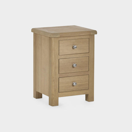 Melissa Bedside Limed Oak 3 Drawer