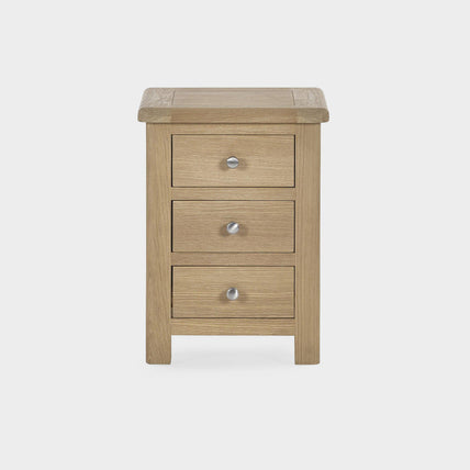 Melissa Bedside Limed Oak 3 Drawer