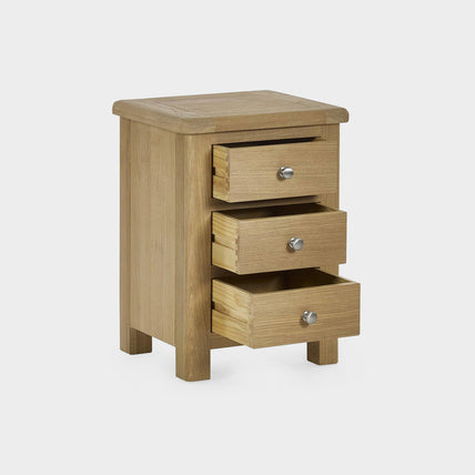 Melissa Bedside Limed Oak 3 Drawer