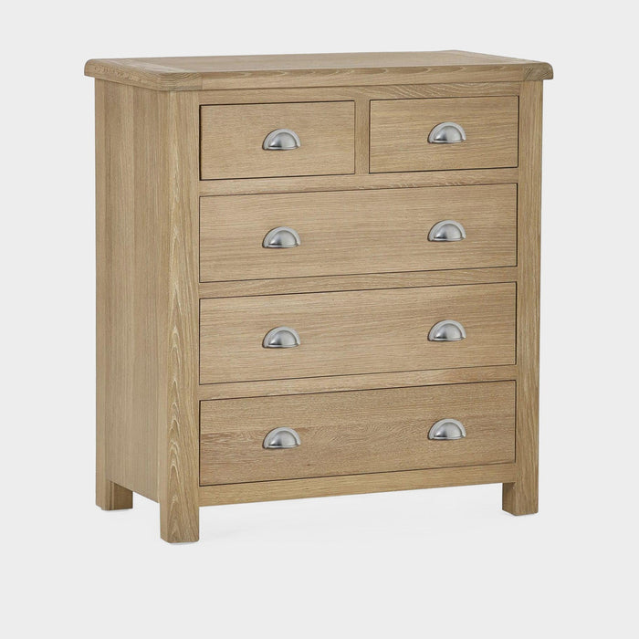 Melissa Chest Limed Oak 3+2 Drawer