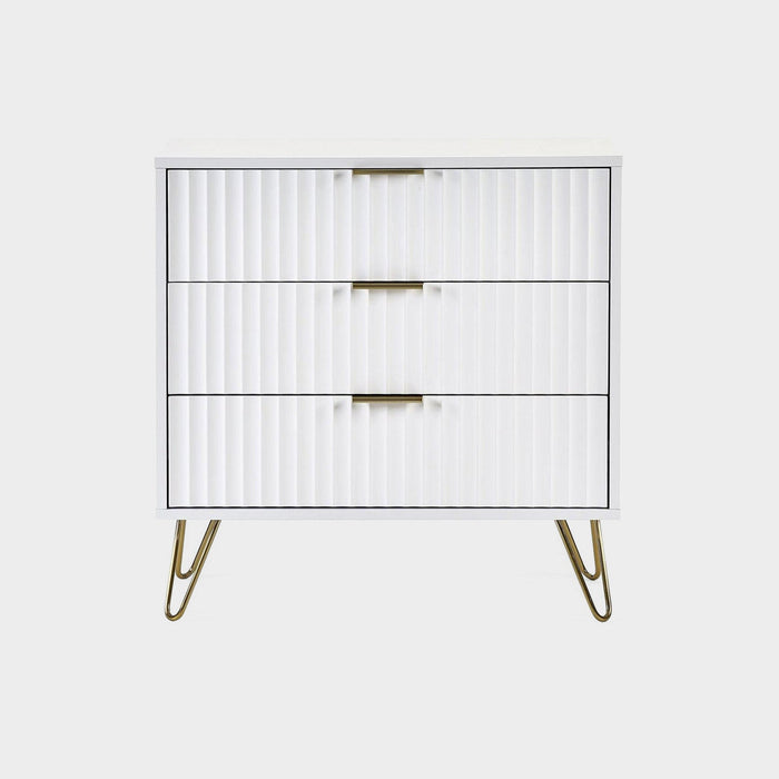 Mira Chest White 3 Drawer