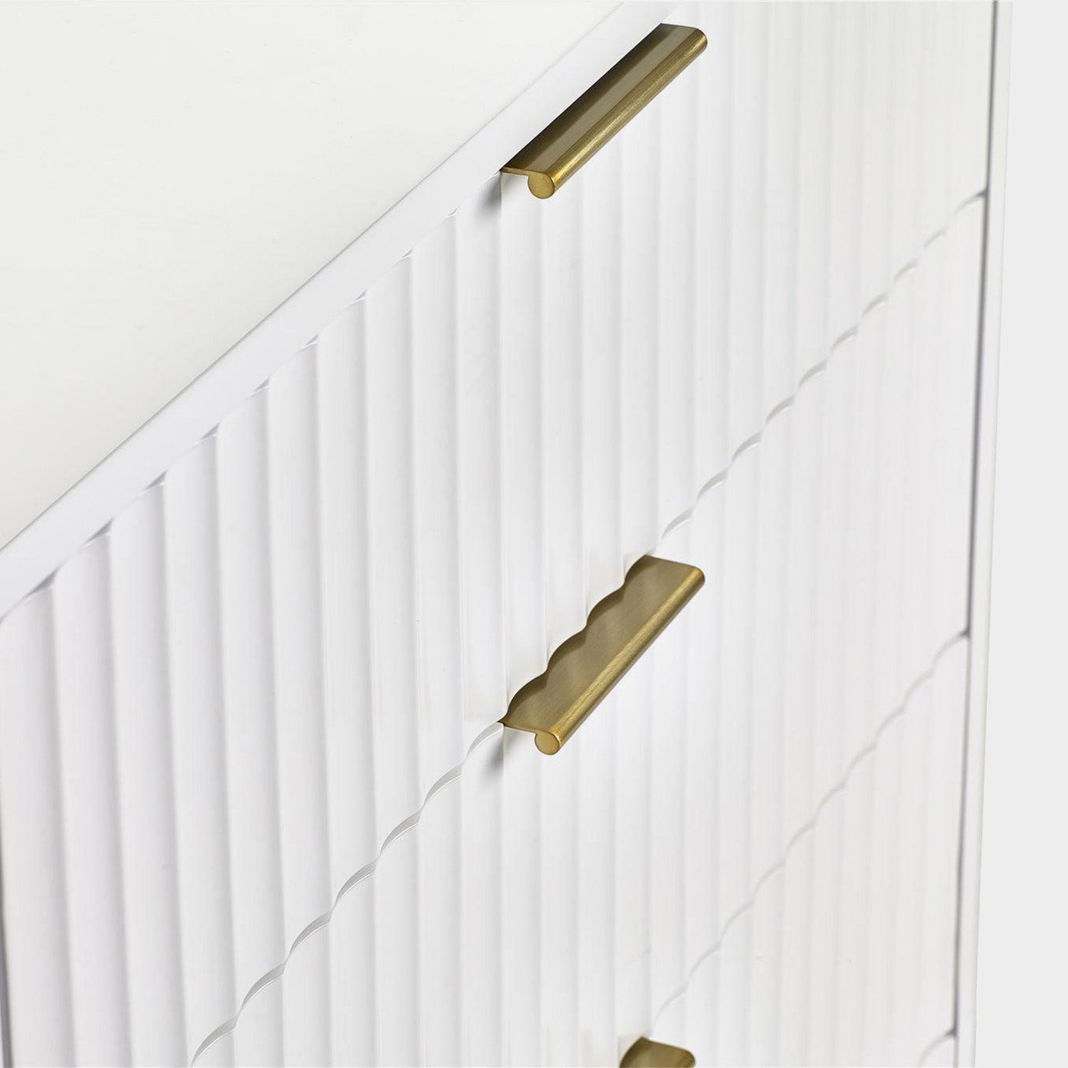 Mira Chest White 5 Drawer