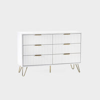 Mira Chest White 6 Drawer