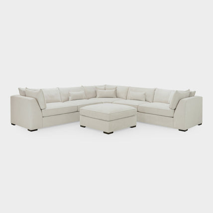 Monaco Sofa Stone Large Corner