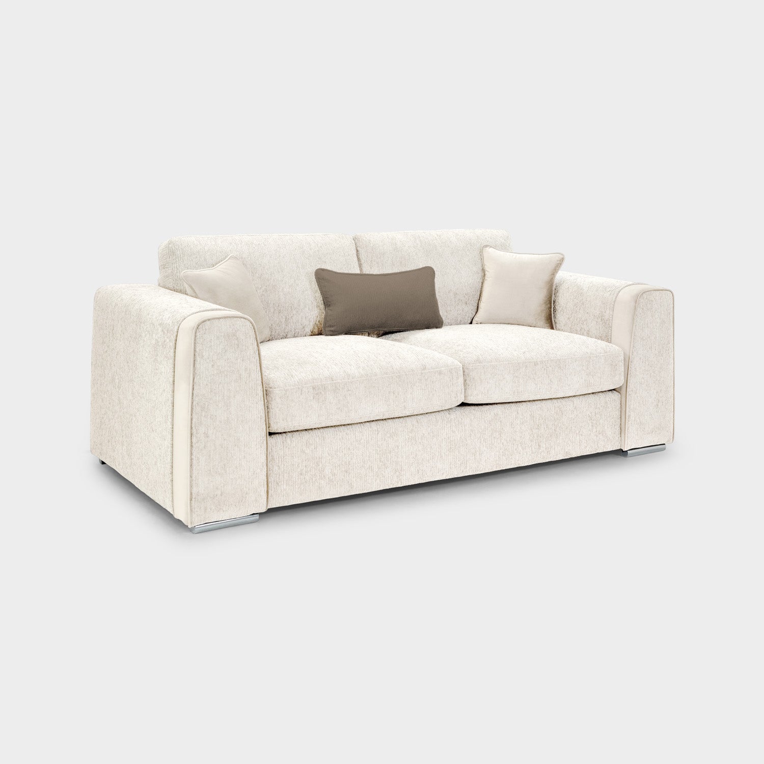 Naples Sofa Beige 3 Seater