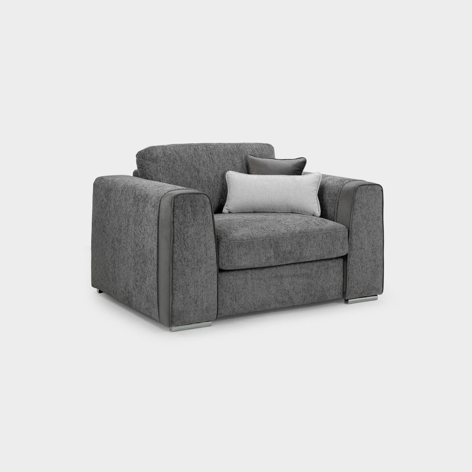 Naples Sofa Grey Armchair