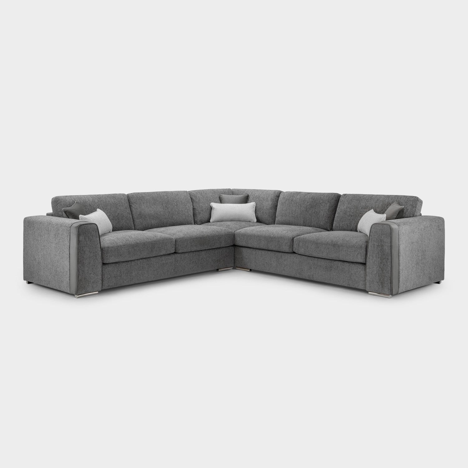Naples Sofa Grey Large Corner