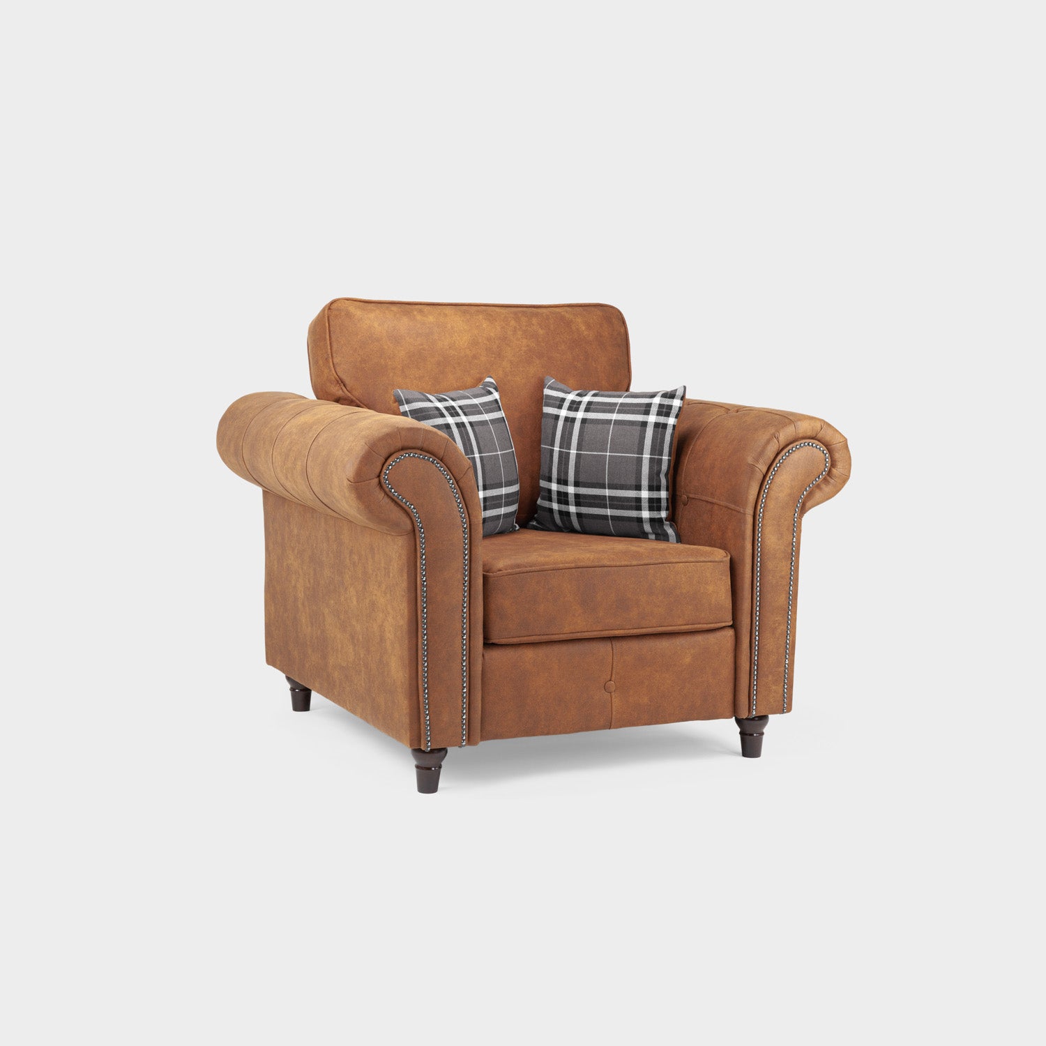 Oakland Sofa Tan Armchair