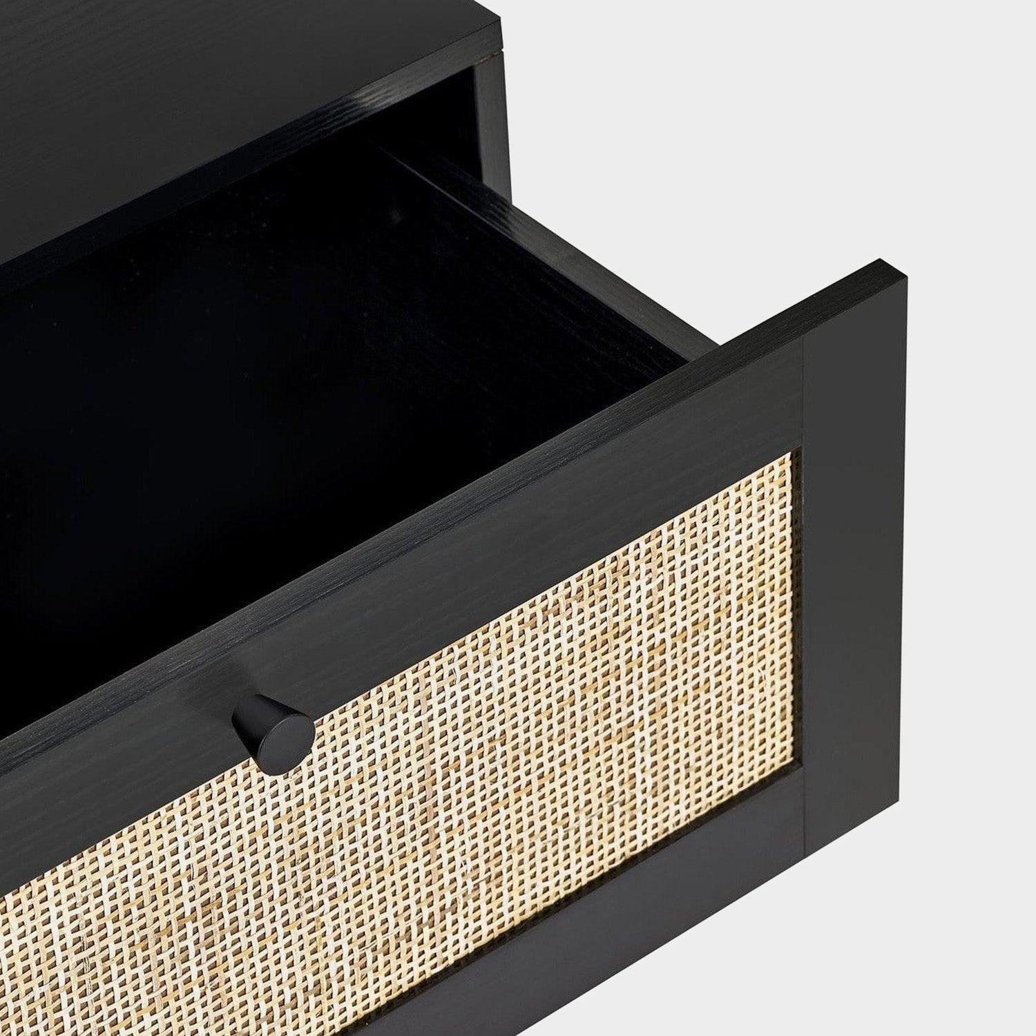 Philippa Bedside Black 2 Drawer