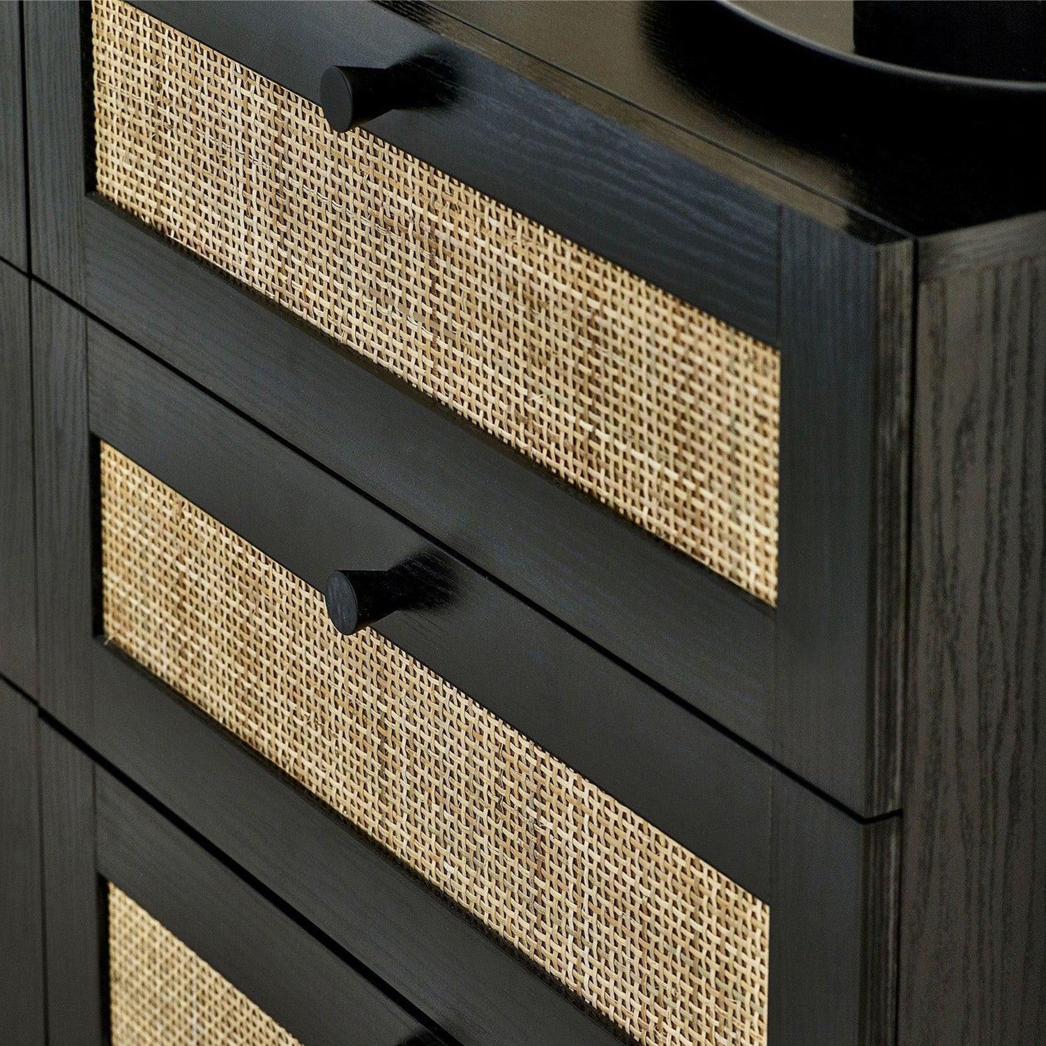 Philippa Chest Black 6 Drawer