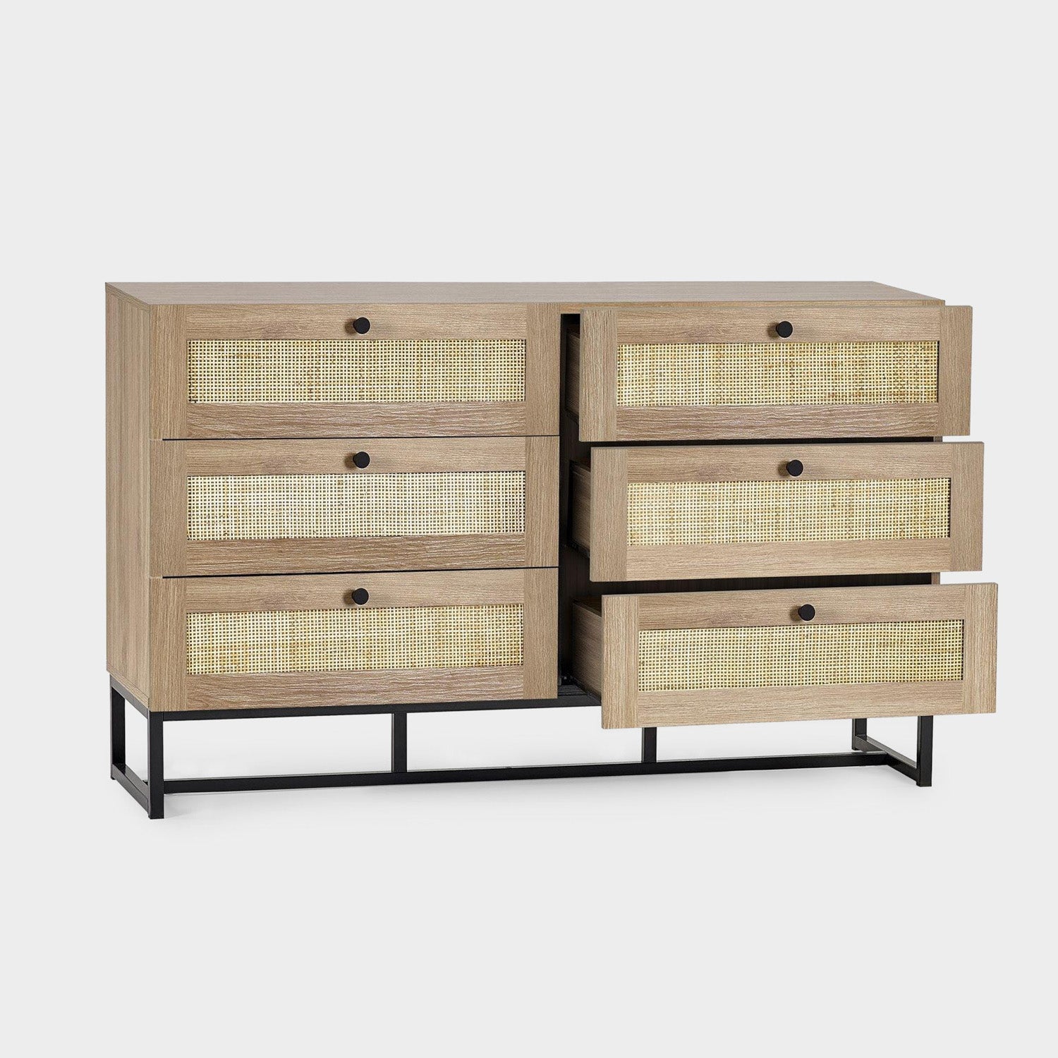 Philippa Chest Oak 6 Drawer
