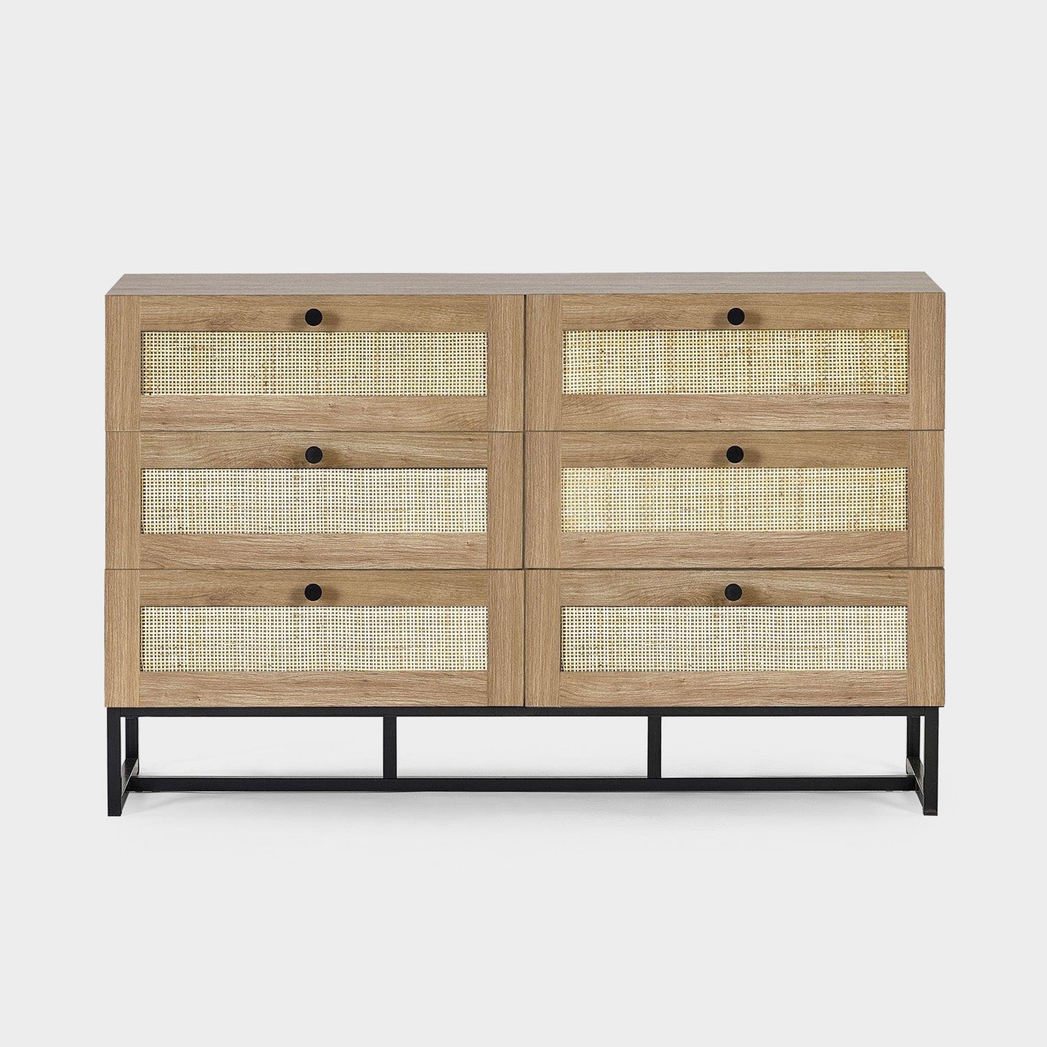 Philippa Chest Oak 6 Drawer
