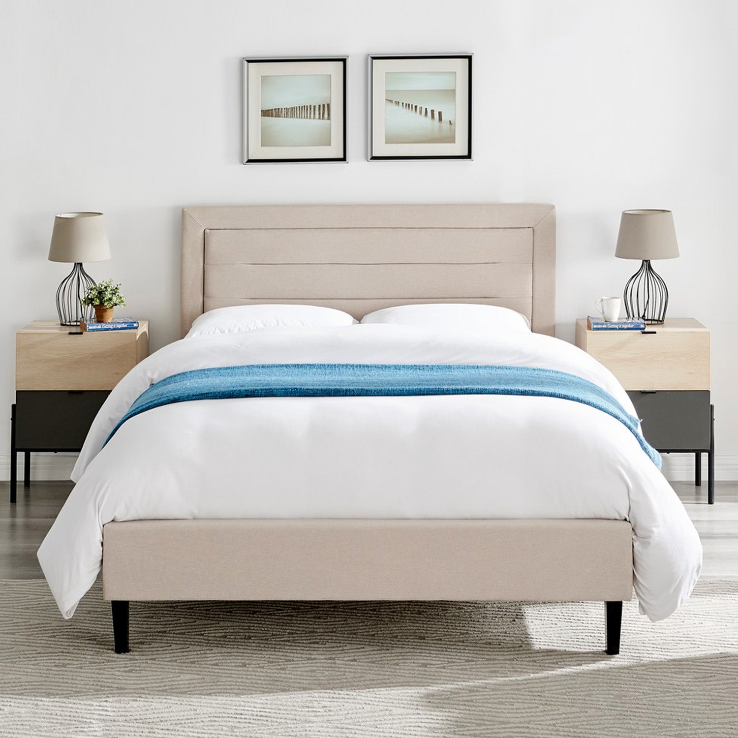 Picasso Bed Frame Double Natural