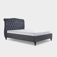 Rosa Bed Frame Double Dark Grey