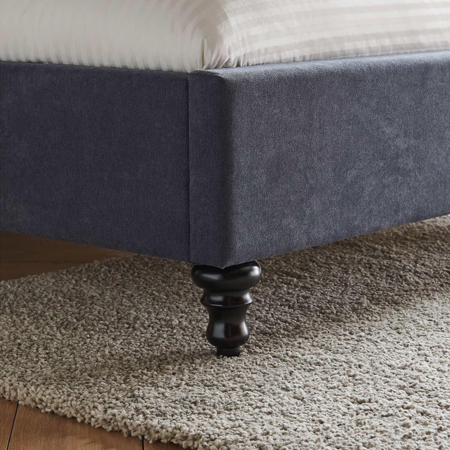Rosa Bed Frame Double Dark Grey