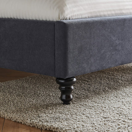 Rosa Bed Frame King Dark Grey