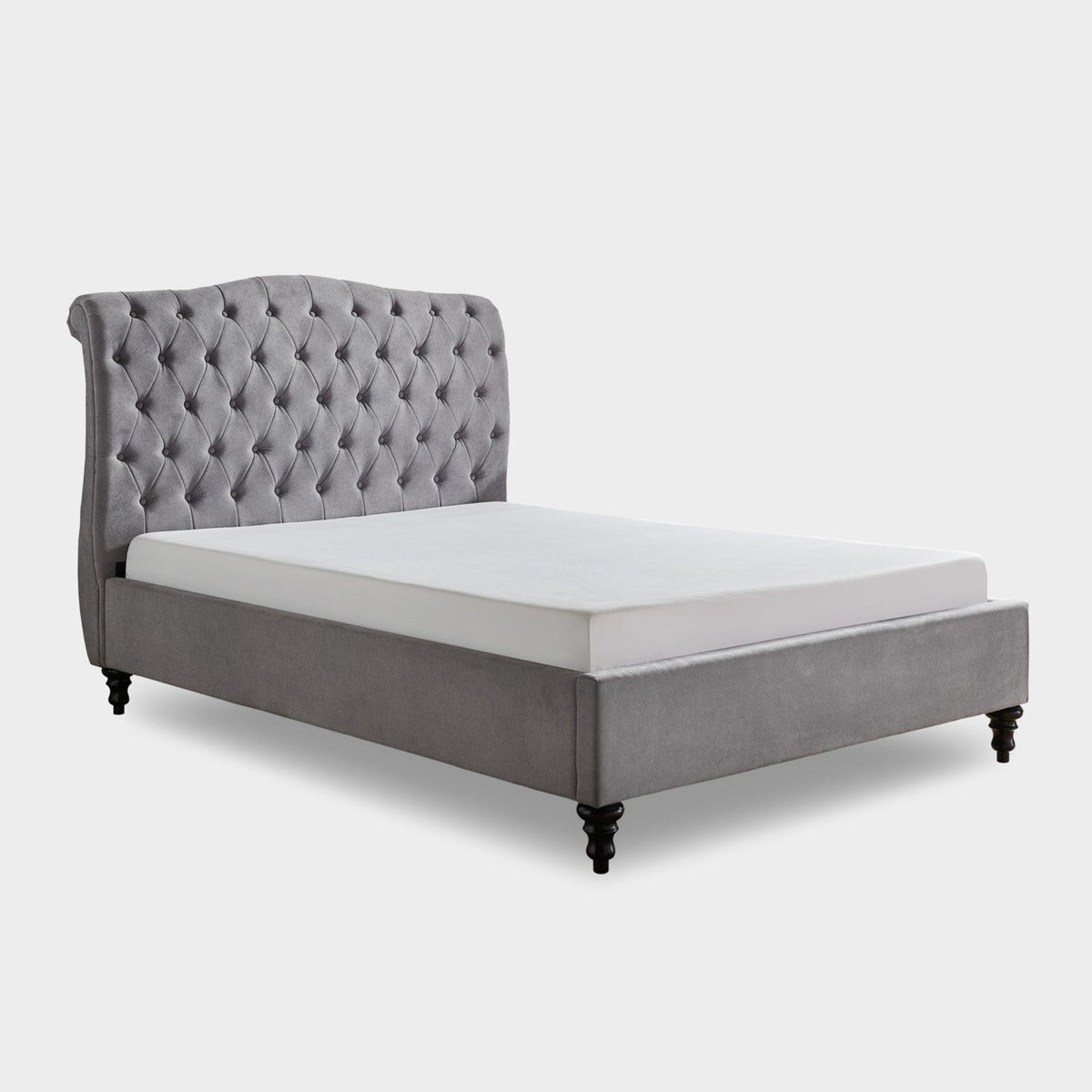 Rosa Bed Frame King Light Grey