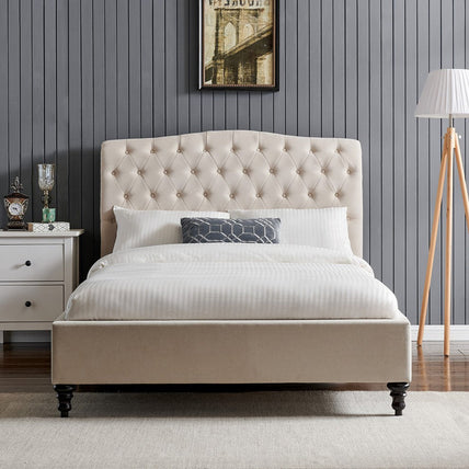 Rosa Bed Frame King Natural