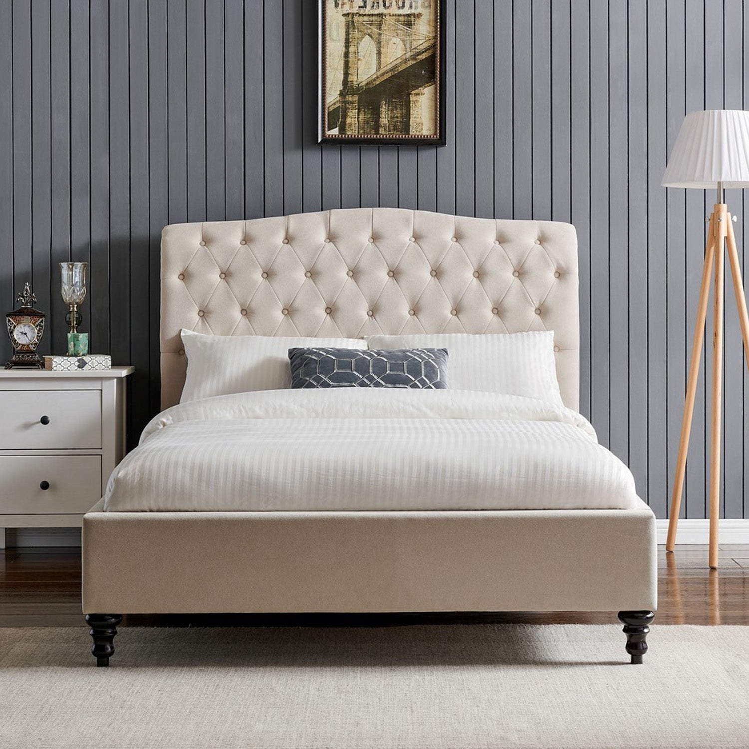 Rosa Bed Frame Single Natural