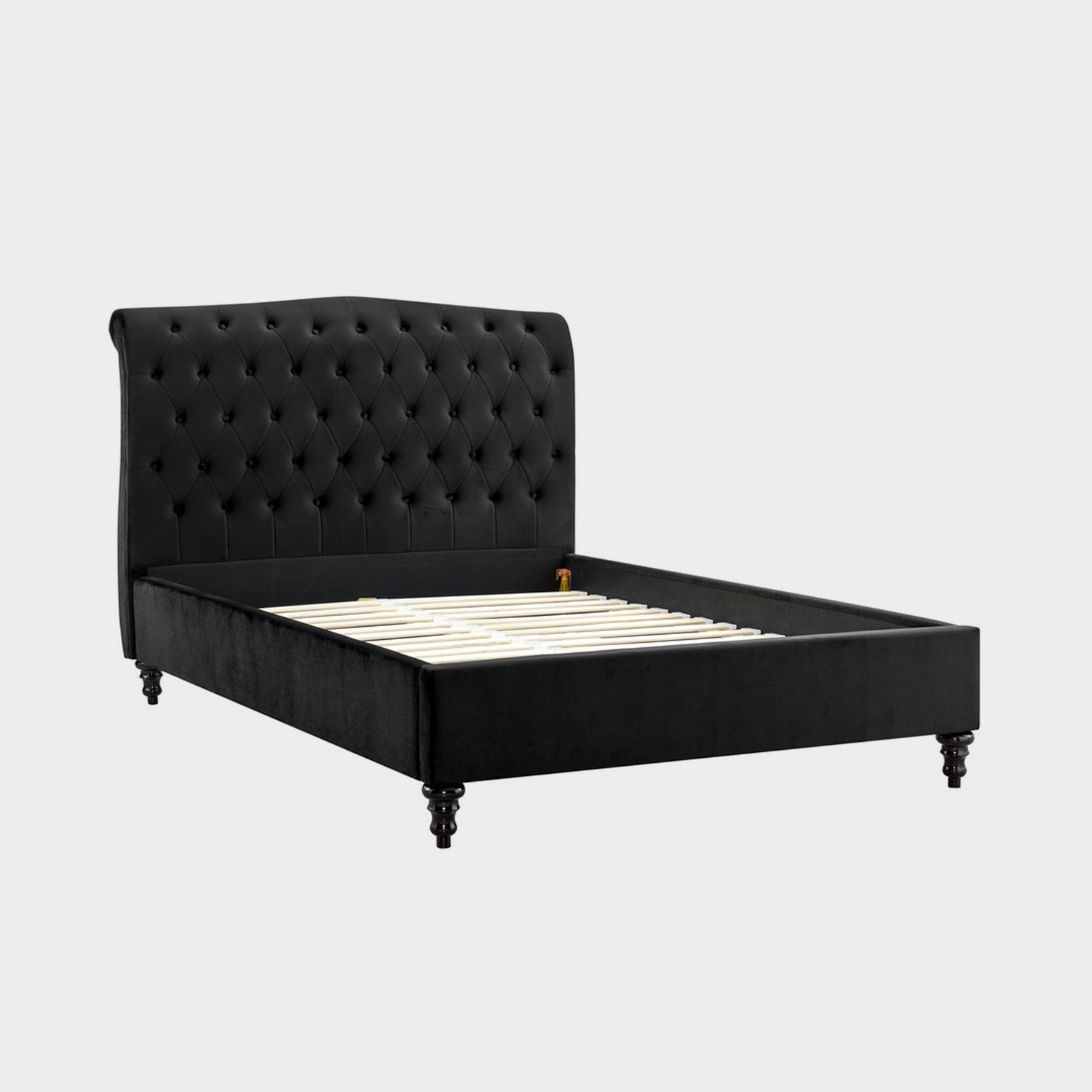 Rosa Bed Frame Super King Black Velvet