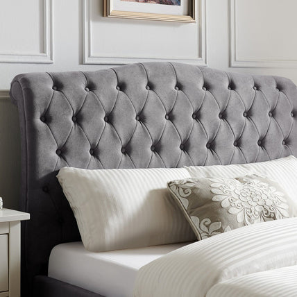 Rosa Bed Frame Super King Light Grey